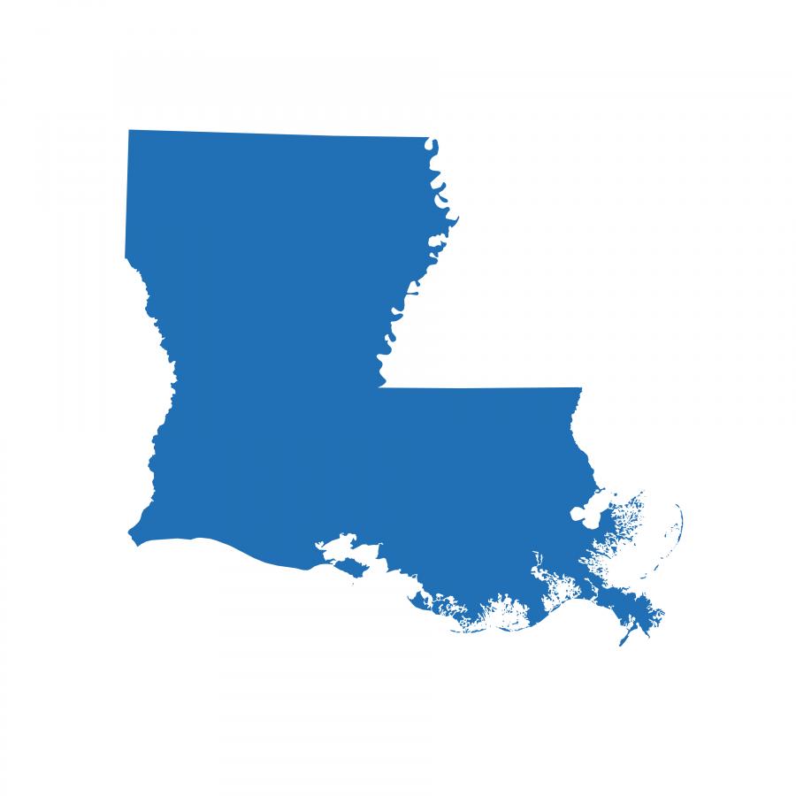 Louisiana state outline