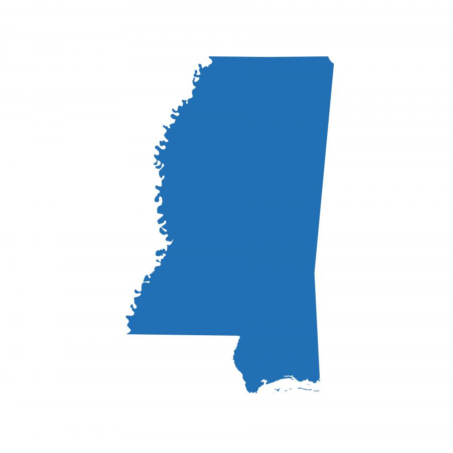 Mississippi state outline